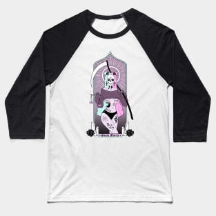 Pastel Goth Santa Muerte Baseball T-Shirt